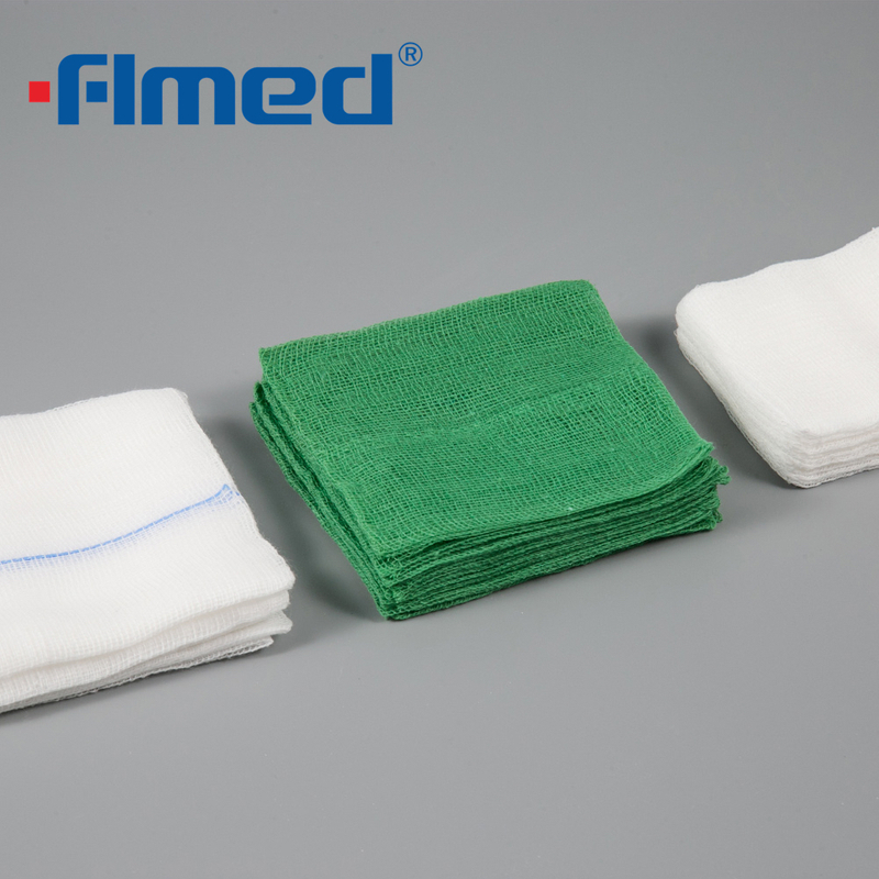 Nicht sterile saugfähige Baumwollgaze-Abstriche 100pcs/Pack