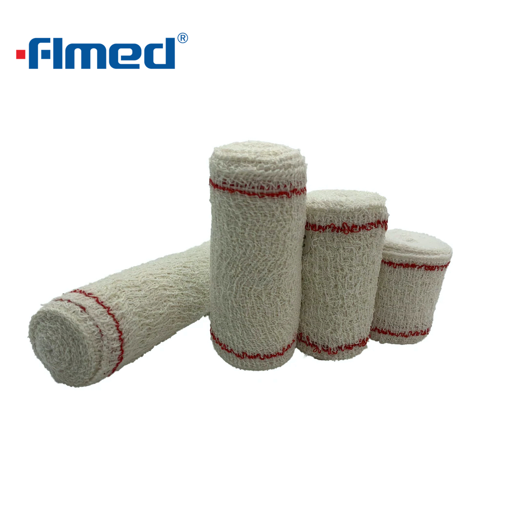 Medical Crepe Verband verschiedene Typen Elastic Crepe -Verband mit Clips