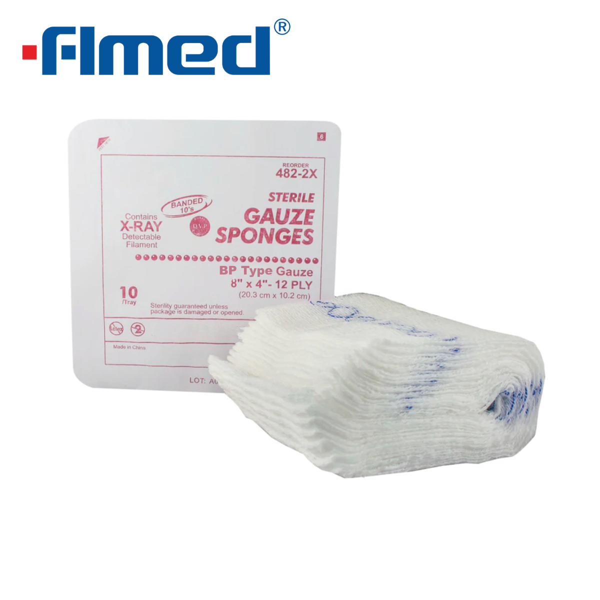 Nicht sterile 2''x2 "absorbierende Gaze-Tupfer