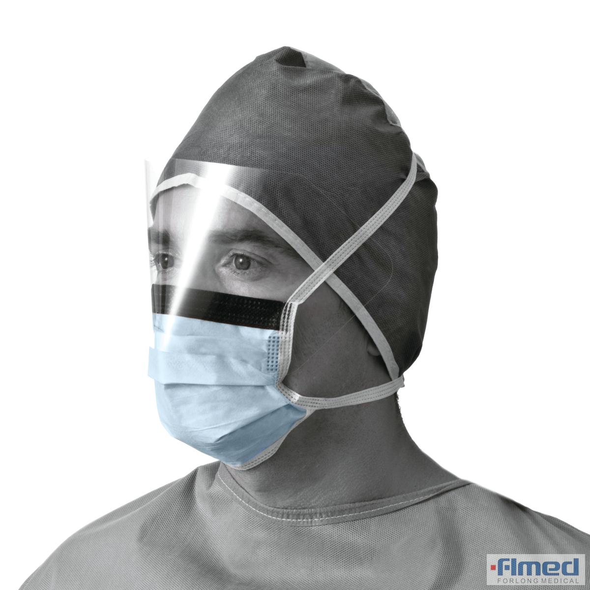 Einmal-chirurgische 3-Lagen-Vliesmaske mit Umschnürung
