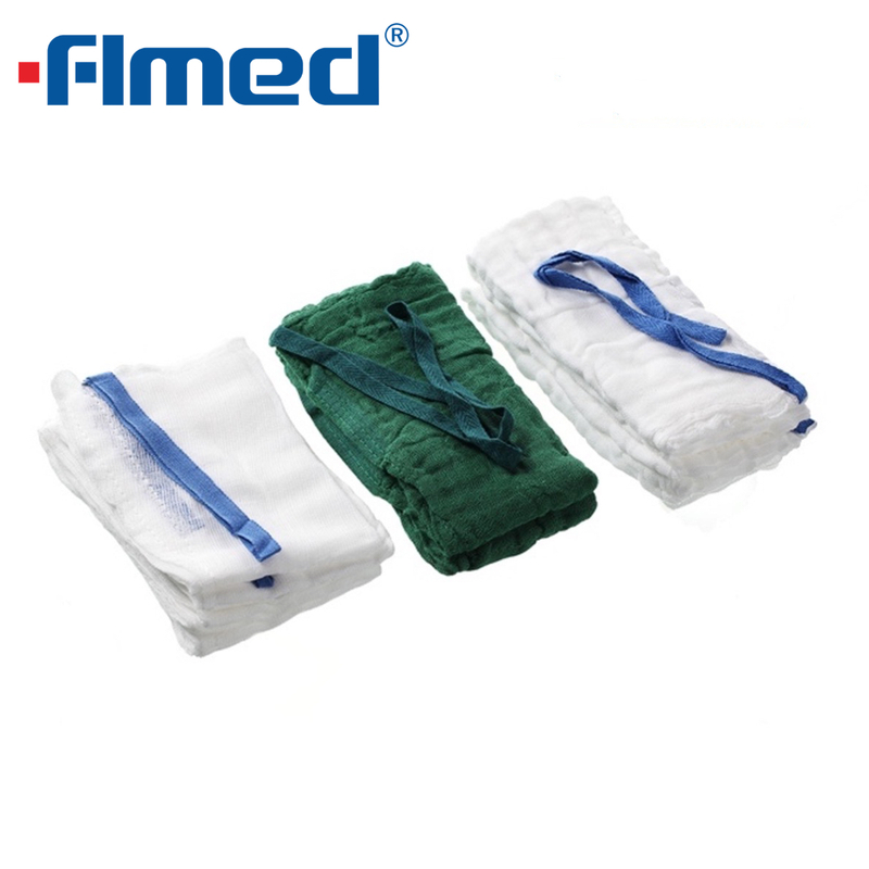 Absorbierende chirurgische sterile Lap -Schwamm -Laparotomie -Packung