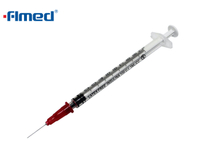 1ml Insulinspritze & Nadel 29g x 13mm rot