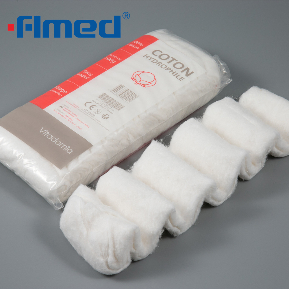 Absorbierende Baumwollwatte Zick Zack 500 g